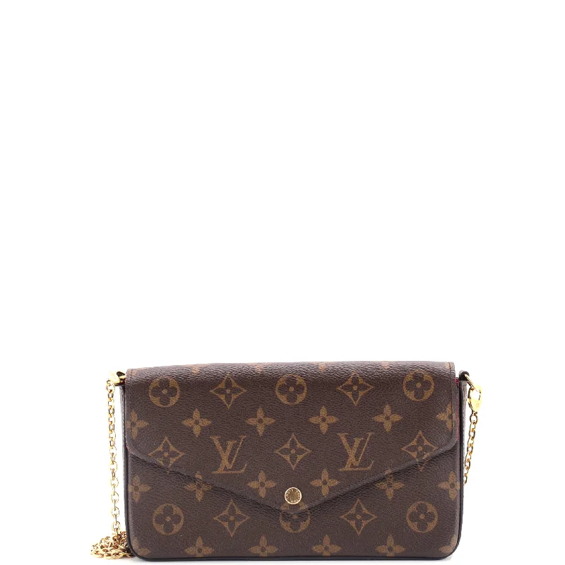 Louis Vuitton bags with a detachable mirror inside for on - the - go touch - upsFelicie Pochette Monogram Canvas