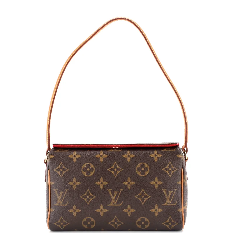 Louis Vuitton bags with a detachable mirror inside for on - the - go touch - upsRecital Handbag Monogram Canvas