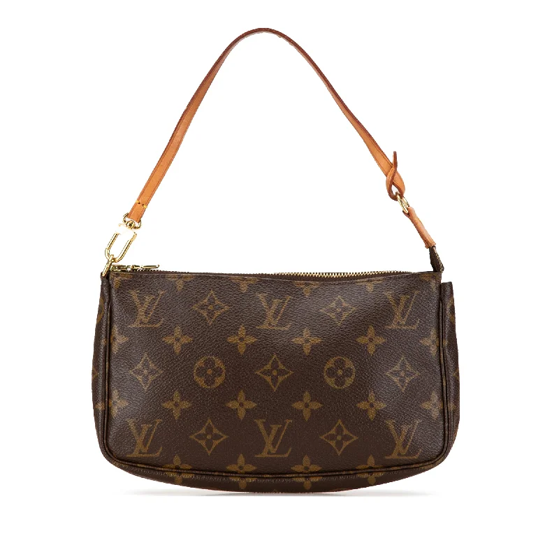 Louis Vuitton backpacks with a padded laptop compartment for travelBrown Louis Vuitton Monogram Pochette Accessoires Shoulder Bag