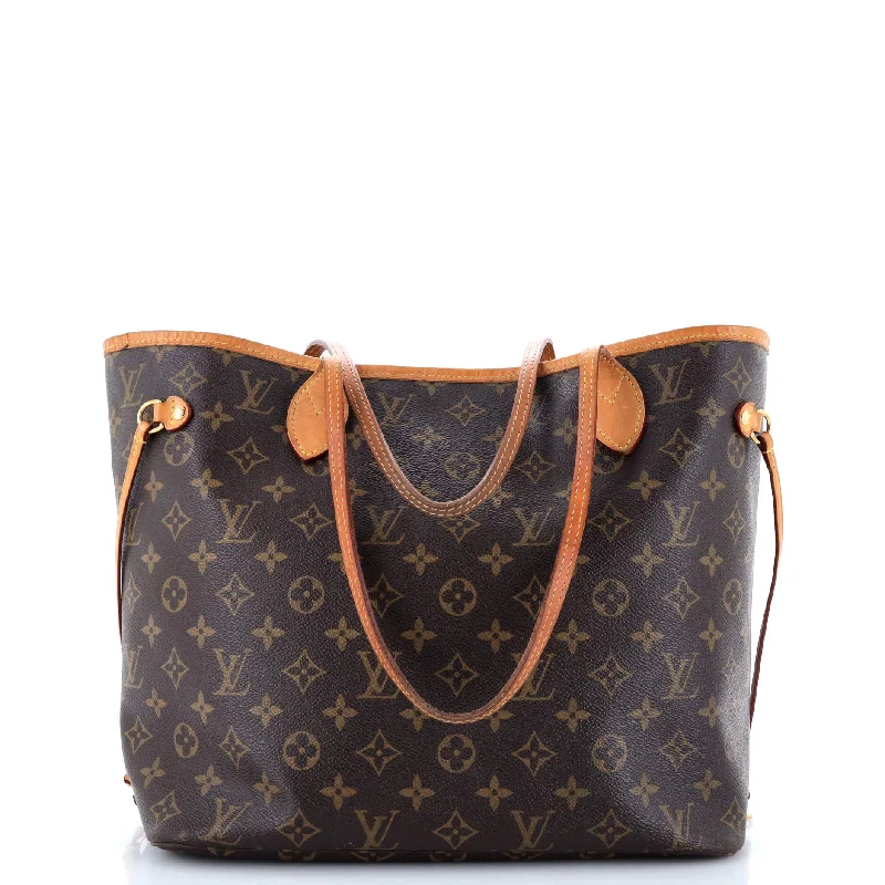 Louis Vuitton tote bags with a printed LV logo on the front for brand visibilityNeverfull NM Tote Monogram Canvas MM