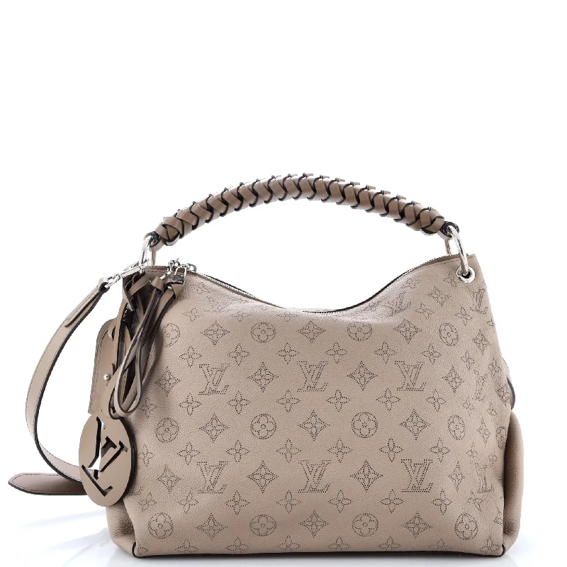 Louis Vuitton bags with a front - zip pocket for small items like keysBraided Handle Beaubourg Hobo Mahina Leather MM