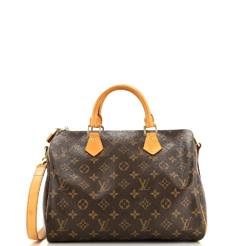 Louis Vuitton bags with a chain - link trim and a leather body for a modern edgeSpeedy Bandouliere Bag Monogram Canvas 30