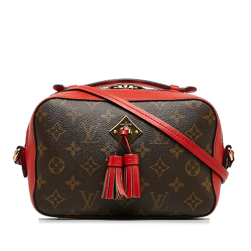 Louis Vuitton Petite Malle bags with a hard - shell structure for uniquenessBrown Louis Vuitton Monogram Saintonge