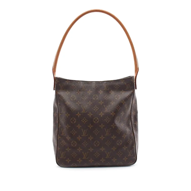 Louis Vuitton bags with a zippered interior pocket for better organizationBrown Louis Vuitton Monogram Looping GM Shoulder Bag