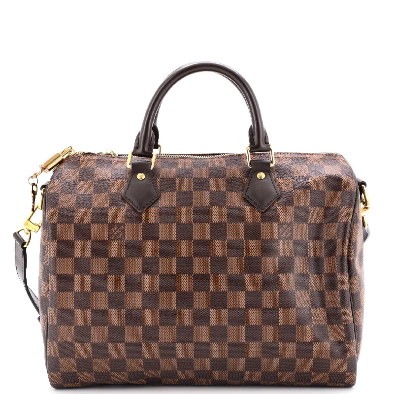 Ladies Louis Vuitton Capucines bags with gold - toned hardwareSpeedy Bandouliere Bag Damier 30