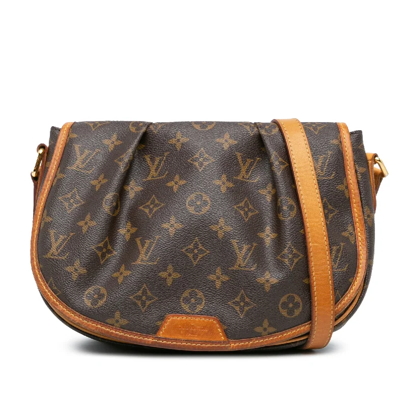 Medium - sized Louis Vuitton tote bags for work and shoppingBrown Louis Vuitton Monogram Menilmontant PM Crossbody Bag