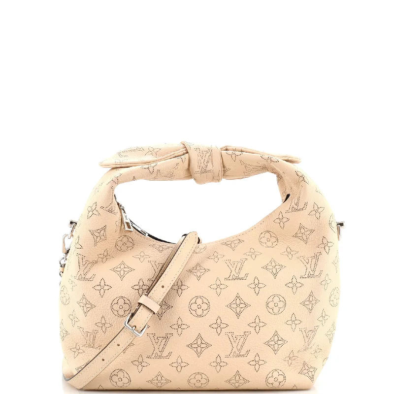 Louis Vuitton backpacks with a padded back panel for comfort during long - wearWhy Knot Shoulder Bag Mahina Leather PM