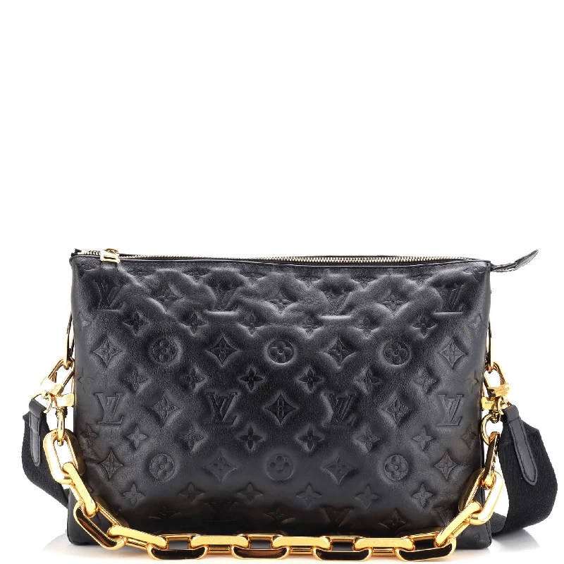 Louis Vuitton bags with a zip - around closure for enhanced securityCoussin Bag Monogram Embossed Lambskin MM