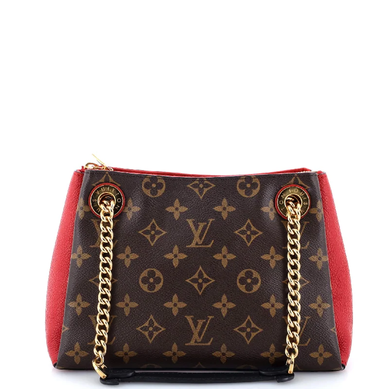 Louis Vuitton tote bags with a water - resistant coating for outdoor useSurene Handbag Monogram Canvas with Leather BB