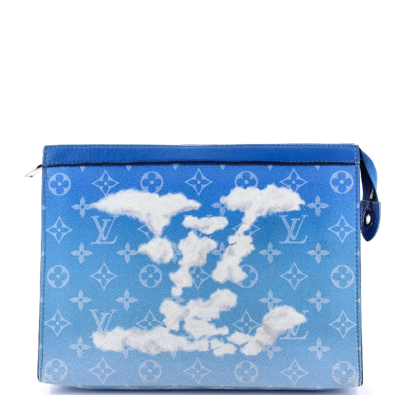 Louis Vuitton tote bags with a spacious interior and multiple pocketsPochette Voyage Limited Edition Monogram Clouds MM