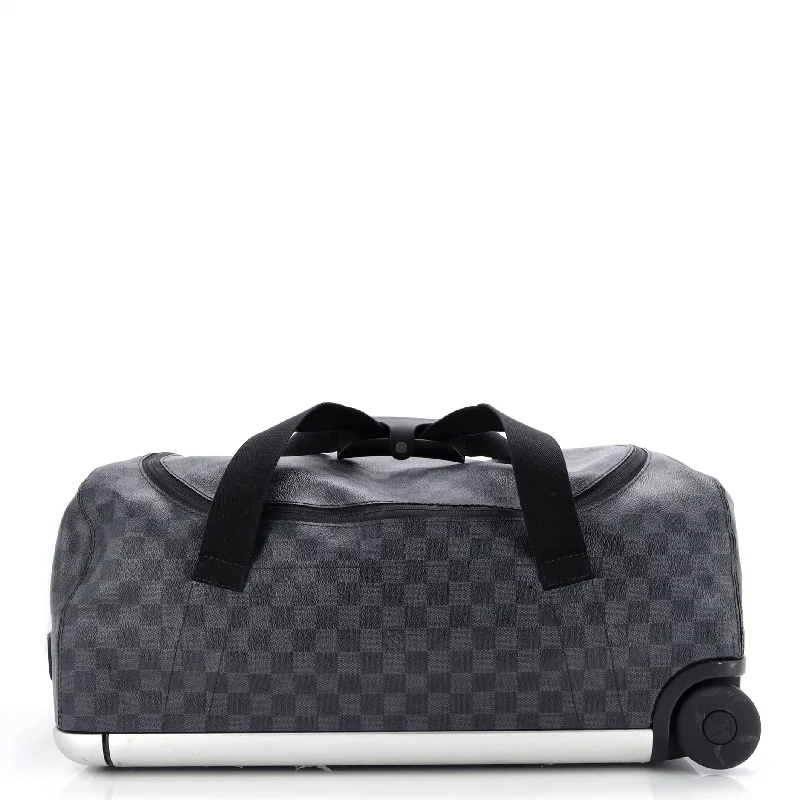 Louis Vuitton crossbody bags with a woven leather strap for textureHorizon Soft Duffle Damier Graphite 55