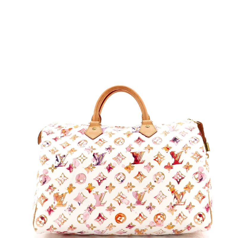 Louis Vuitton Twist bags with the iconic LV - turnlock closureSpeedy Handbag Monogram Watercolor Aquarelle 35