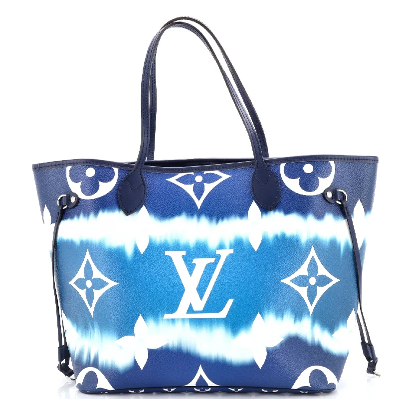 Louis Vuitton tote bags with a printed LV logo on the front for brand visibilityNeverfull NM Tote Limited Edition Escale Monogram Giant MM