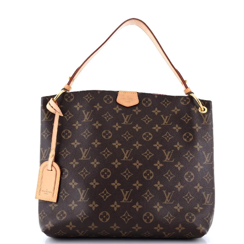 Louis Vuitton bags with a front - flap pocket for quick - access itemsGraceful Handbag Monogram Canvas PM