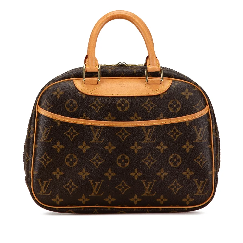 Louis Vuitton bags with a chain - link trim and a leather body for a modern edgeBrown Louis Vuitton Monogram Trouville Handbag