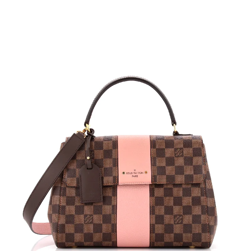 Ladies Louis Vuitton shoulder bags with a tassel decoration for charmBond Street Handbag Damier with Leather MM