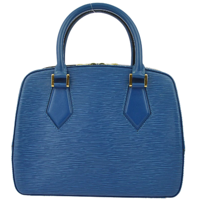 Medium - sized Louis Vuitton tote bags for work and shoppingLouis Vuitton Blue Epi Sablon Handbag M52045