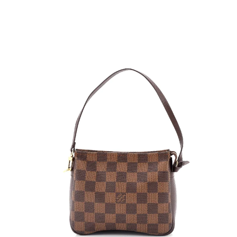 Louis Vuitton backpacks with a multi - pocket organization for functionalityTrousse Make Up Bag Damier