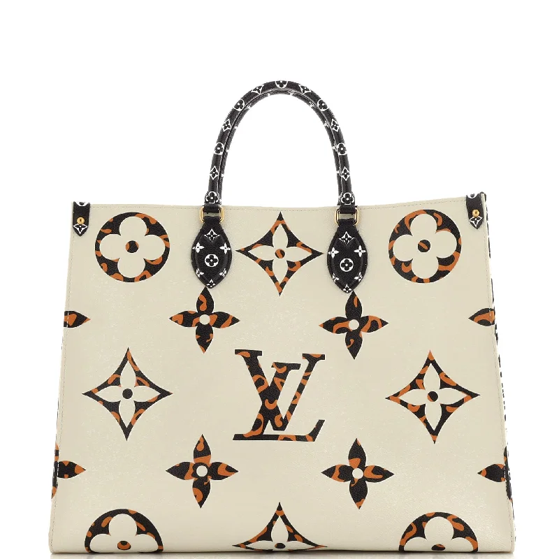 Medium - sized Louis Vuitton tote bags for work and shoppingOnTheGo Tote Limited Edition Jungle Monogram Giant GM