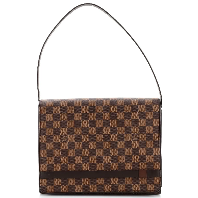 Louis Vuitton bags with a front - zip pocket for small items like keysTribeca Carre Handbag Damier