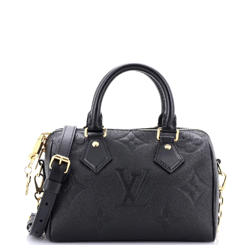 Louis Vuitton Twist bags with the iconic LV - turnlock closureSpeedy Bandouliere Bag Monogram Empreinte Giant 20