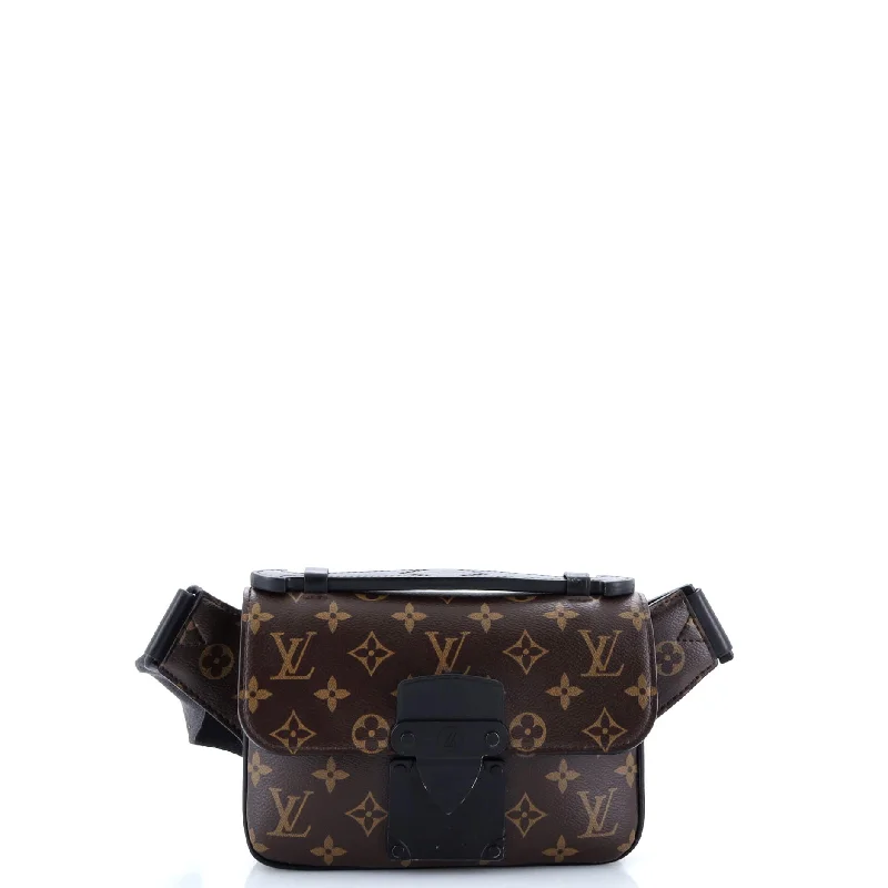 Louis Vuitton Neverfull bags with large capacity for everyday essentialsS Lock Sling Bag Macassar Monogram Canvas