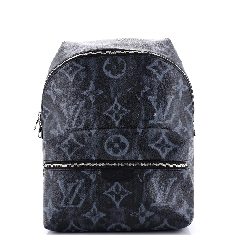 Louis Vuitton backpacks with a padded back panel for comfort during long - wearDiscovery Backpack Limited Edition Monogram Pastel Noir PM