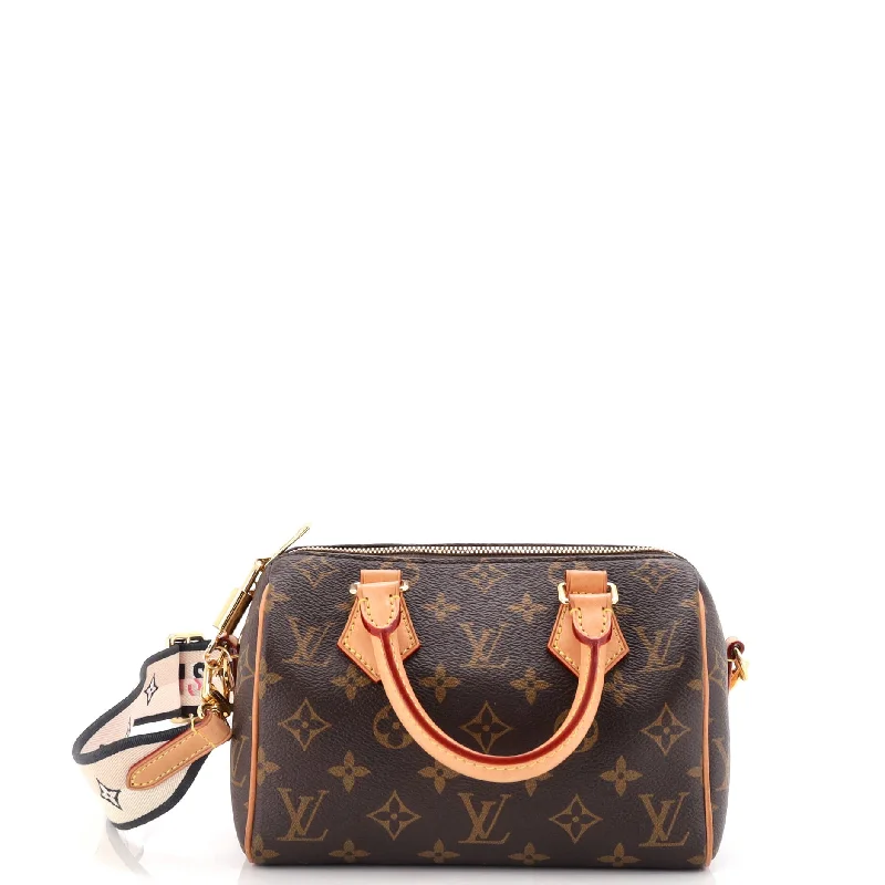 Louis Vuitton tote bags with a double - handle and shoulder - strap optionSpeedy Bandouliere Bag Monogram Canvas 20