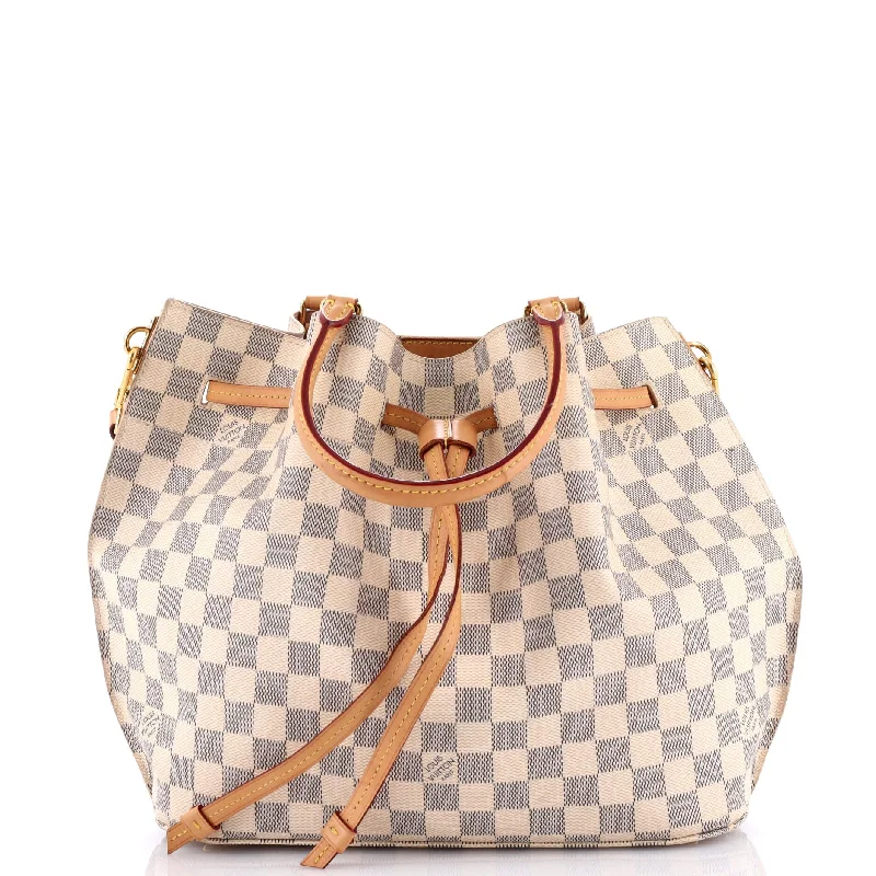 Louis Vuitton Alma bags with a monogram - embossed leather surfaceGirolata Handbag Damier