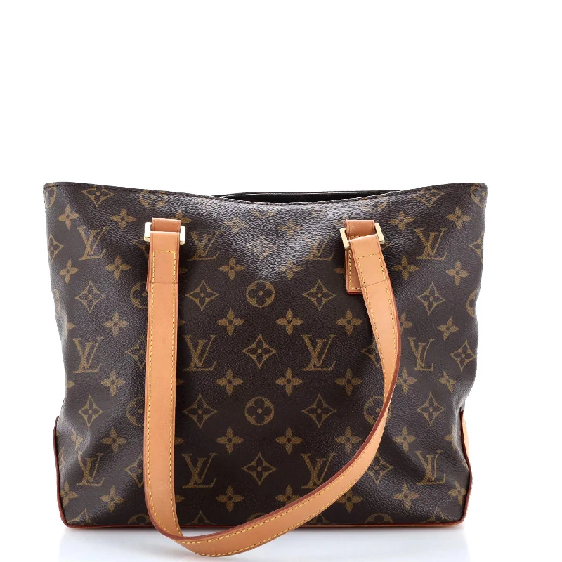 Louis Vuitton tote bags with a printed LV logo on the front for brand visibilityCabas Piano Monogram Canvas