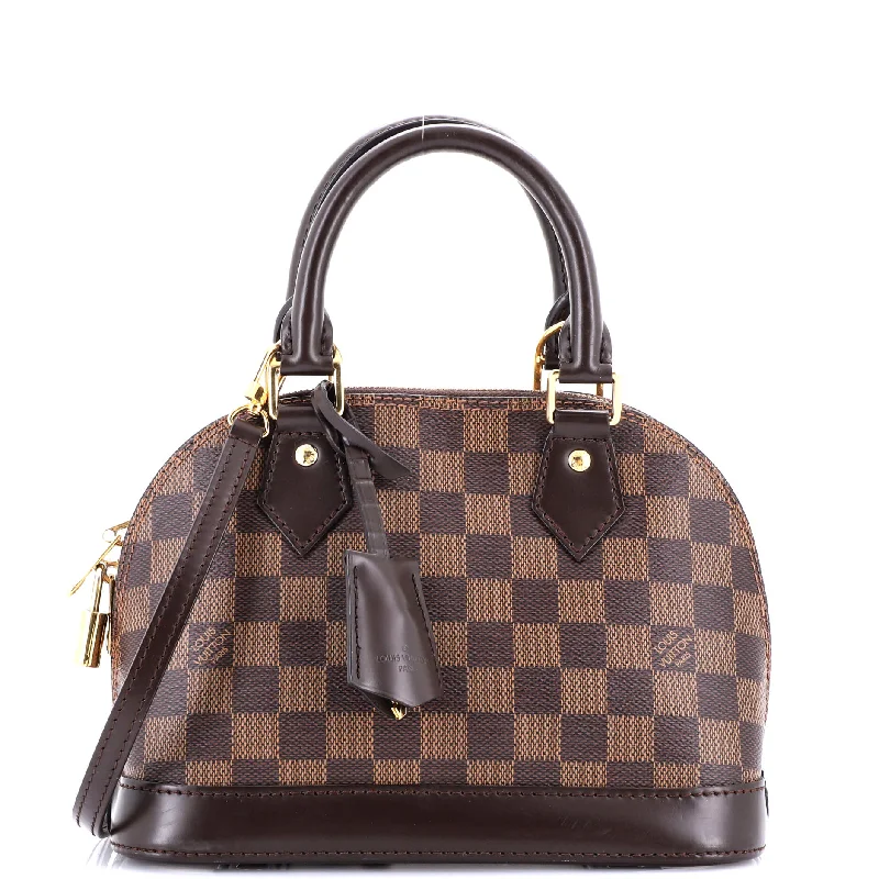 Louis Vuitton Alma bags with a leather - wrapped handle for a luxurious feelAlma Handbag Damier BB