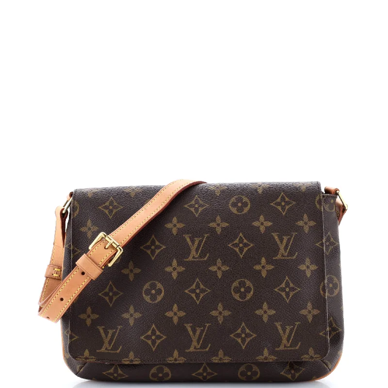 Ladies Louis Vuitton shoulder bags with a magnetic - closure flap for easeMusette Tango Handbag Monogram Canvas