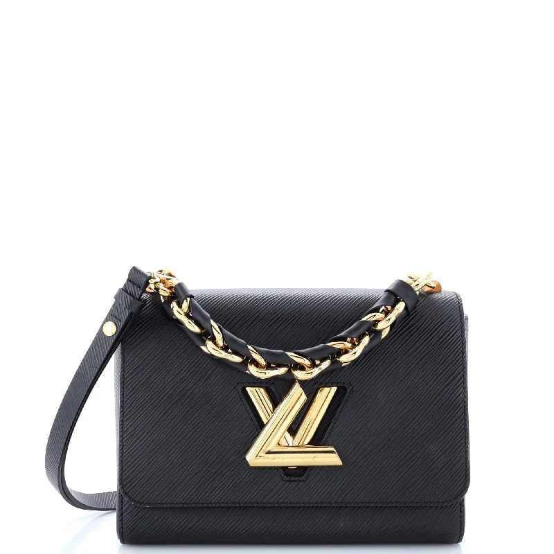 Louis Vuitton bags with a detachable mobile phone holder for convenienceChunky Chain Twist Bag Epi Leather MM