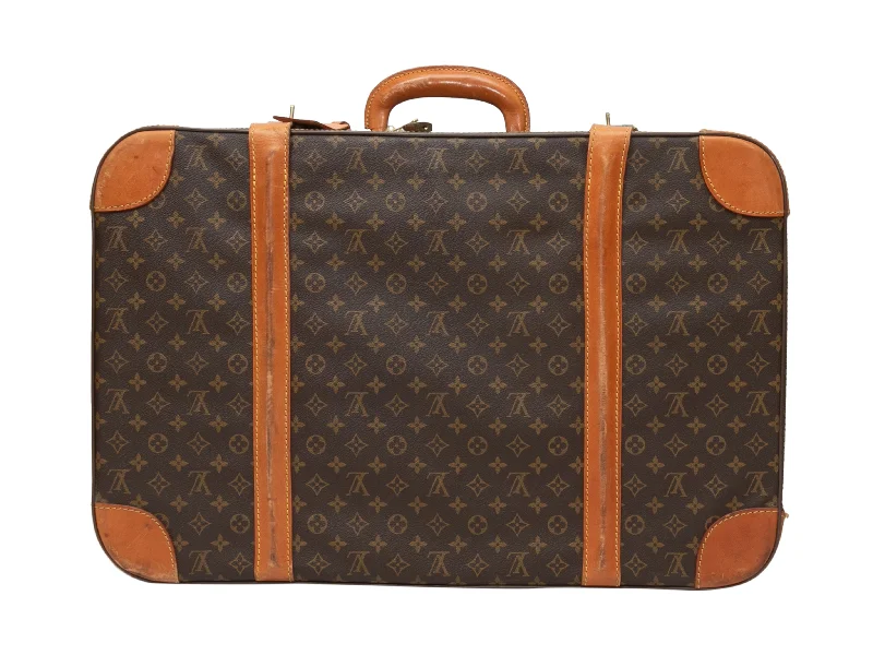 Louis Vuitton Alma bags with a monogram - embossed leather surfaceVintage Brown Louis Vuitton Monogram Suitcase