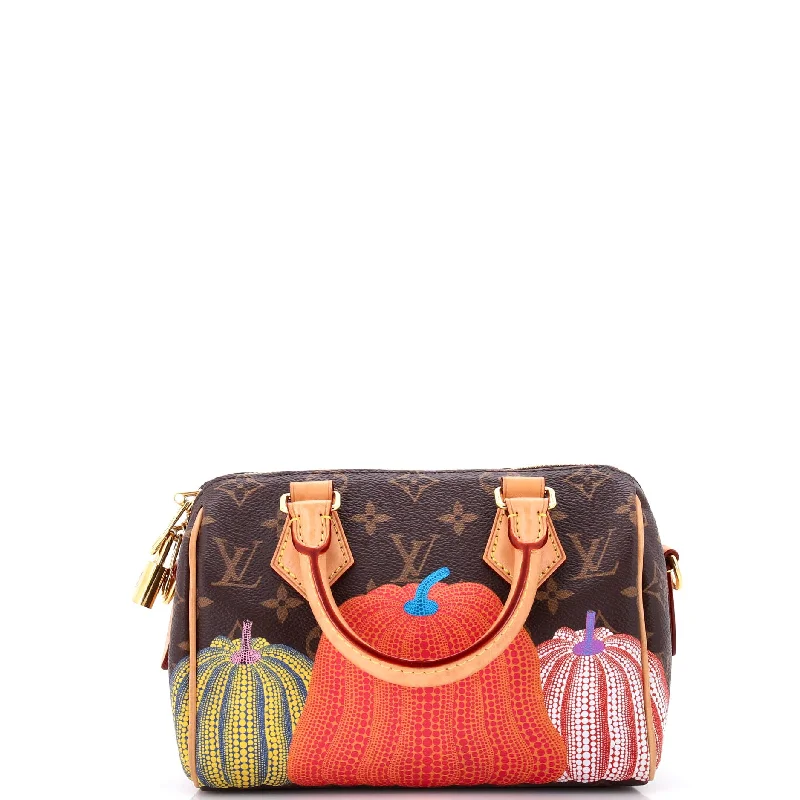 Louis Vuitton crossbody bags with adjustable shoulder straps for comfortSpeedy Bandouliere Bag Yayoi Kusama Pumpkins Monogram Canvas 20