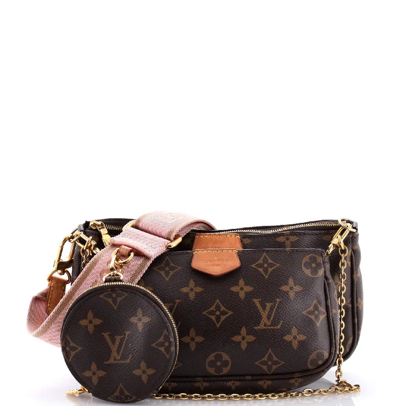 Louis Vuitton bags with a snap - button closure and a decorative charm for styleMulti Pochette Accessoires Monogram Canvas