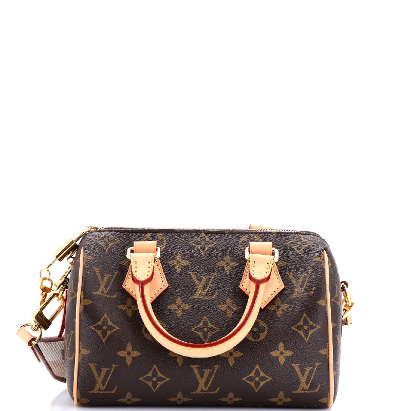 Louis Vuitton bags with a magnetic snap closure for easy accessSpeedy Bandouliere Bag Monogram Canvas 20