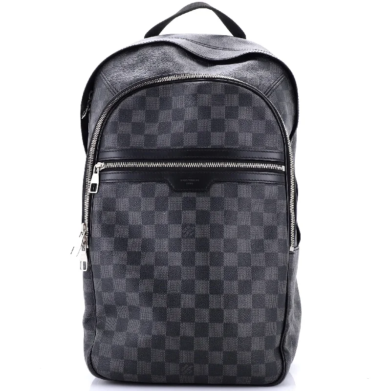 Louis Vuitton bags with a detachable mirror inside for on - the - go touch - upsMichael Backpack Damier Graphite