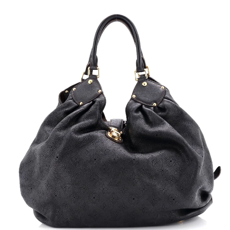 Louis Vuitton Alma bags with a monogram - embossed leather surfaceXL Hobo Mahina Leather