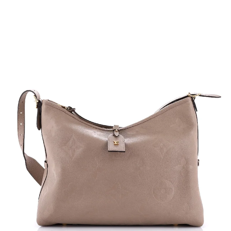 Louis Vuitton handbags with a back - zip pocket for storing valuablesCarryAll Hobo Monogram Empreinte Giant MM