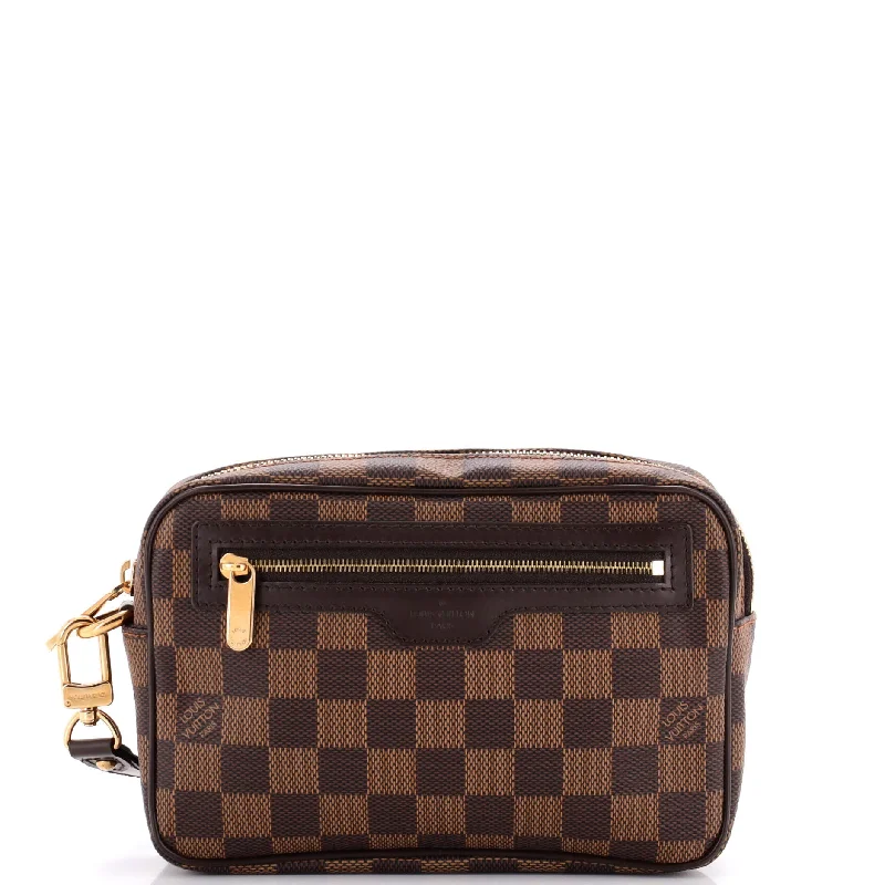 Louis Vuitton handbags with a metal - framed clasp for durabilityPochette Macao Damier