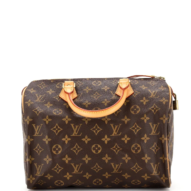 Louis Vuitton crossbody bags with a printed floral pattern for femininitySpeedy Handbag Monogram Canvas 30