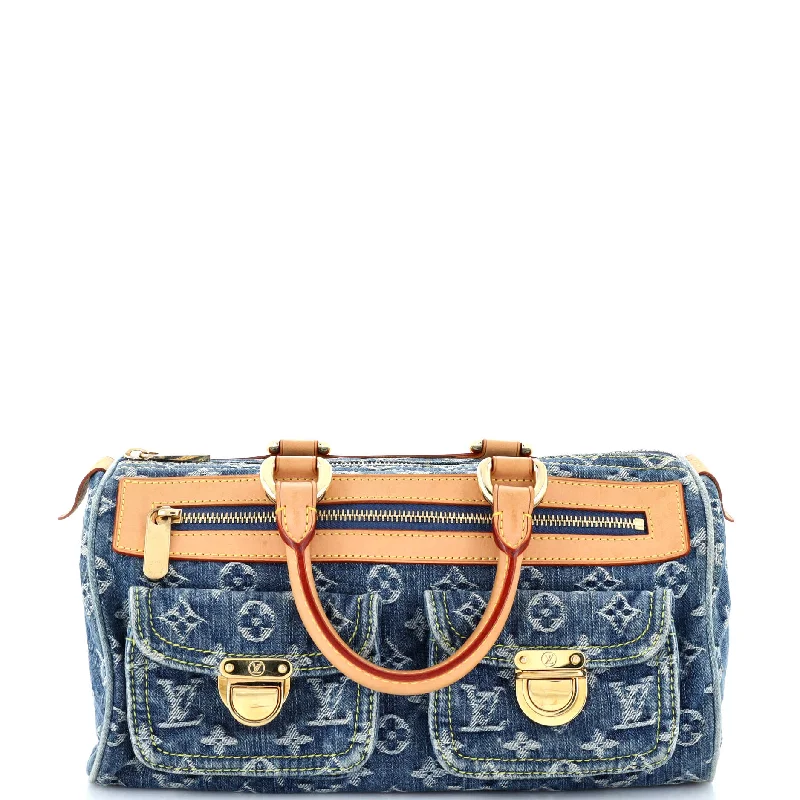 Louis Vuitton crossbody bags with a keychain holder for practicalityNeo Speedy Bag Denim