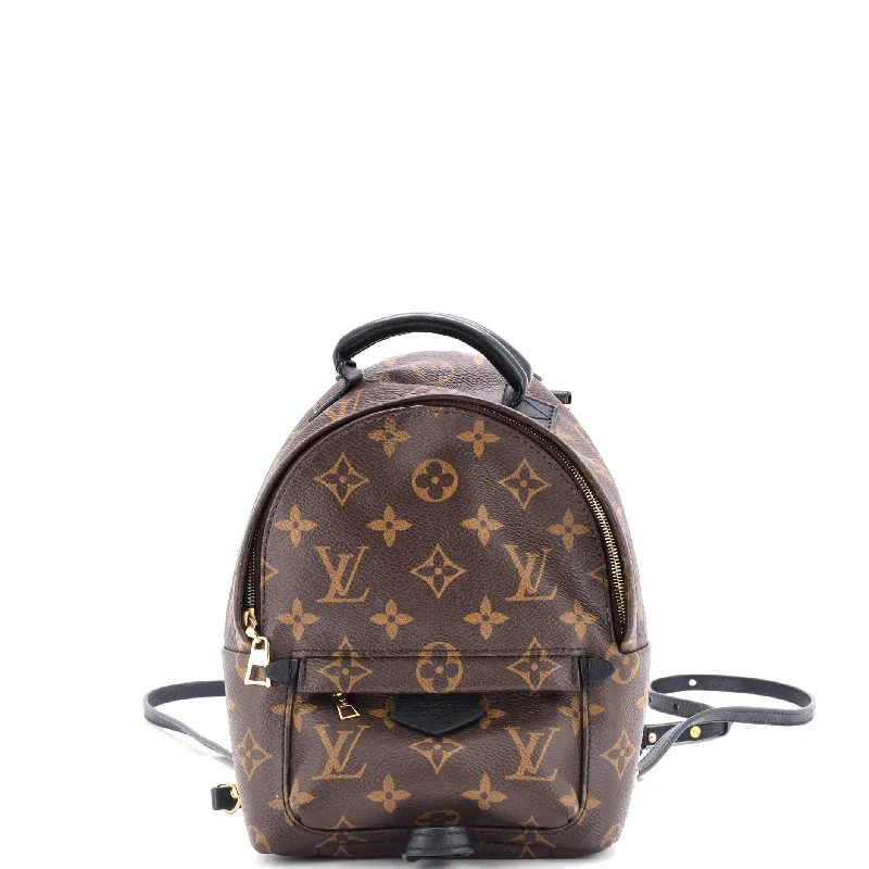 Ladies Louis Vuitton shoulder bags with a single - handle silhouettePalm Springs Backpack Monogram Canvas Mini