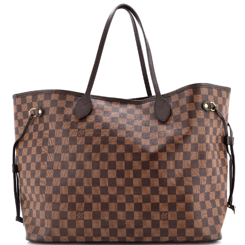 Louis Vuitton handbags with a metal - framed clasp for durabilityNeverfull NM Tote Damier GM