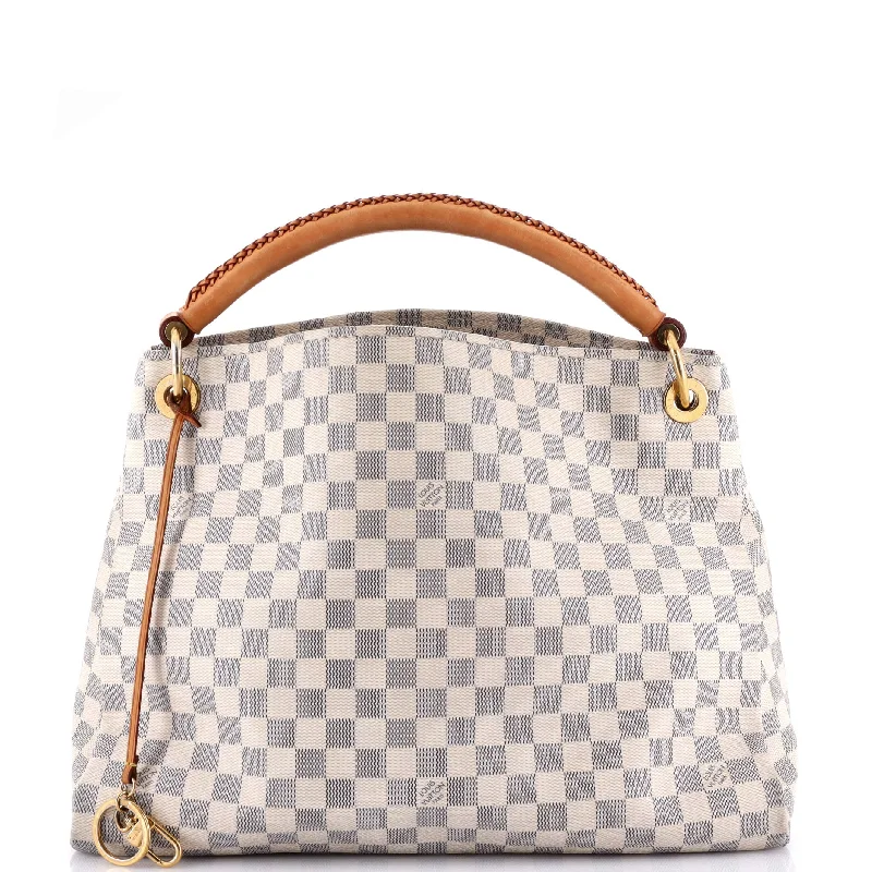 Louis Vuitton crossbody bags with a woven leather strap for textureArtsy Handbag Damier MM