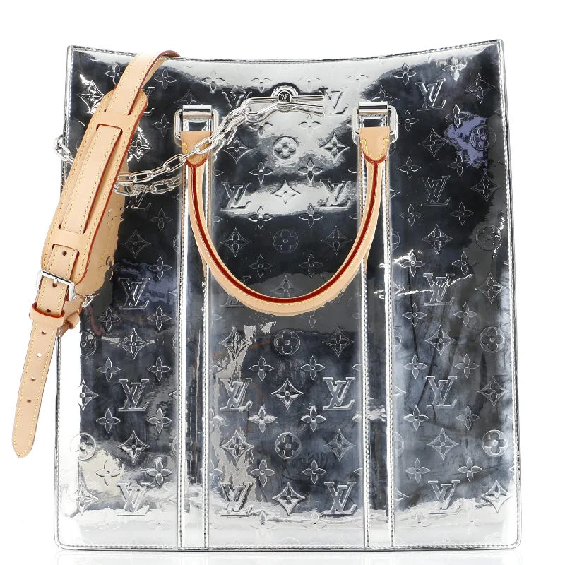 Louis Vuitton bags with a zip - around closure for enhanced securitySac Plat Bag Monogram Mirror Coated Canvas