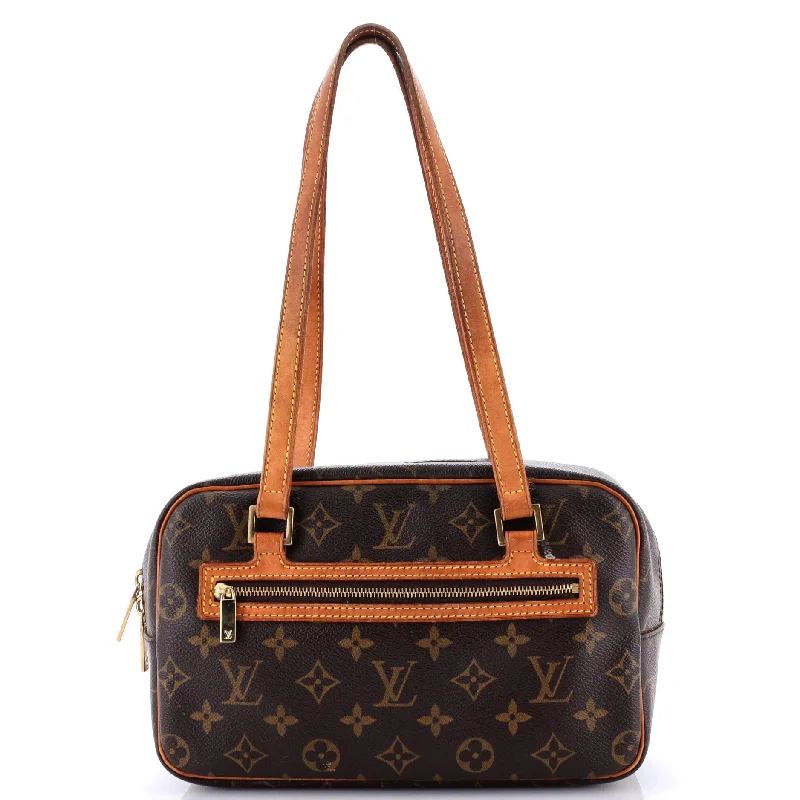 Ladies Louis Vuitton shoulder bags with a wide - width strap for comfortCite Handbag Monogram Canvas MM