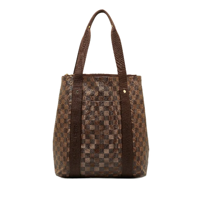 Louis Vuitton Petite Malle bags with a hard - shell structure for uniquenessBrown Louis Vuitton Damier Ebene Cabas Beaubourg Tote Bag