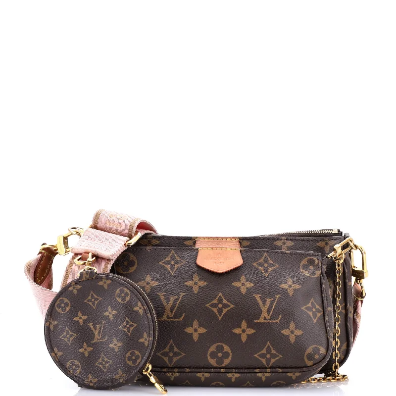 Louis Vuitton handbags with a back - zip pocket for storing valuablesMulti Pochette Accessoires Monogram Canvas